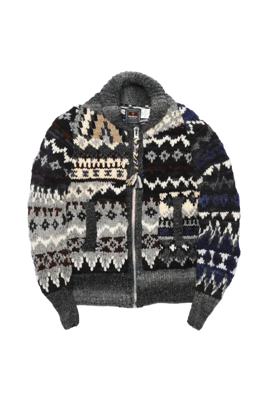 Crazy Zipper Cardigan - Black sold by Chamula