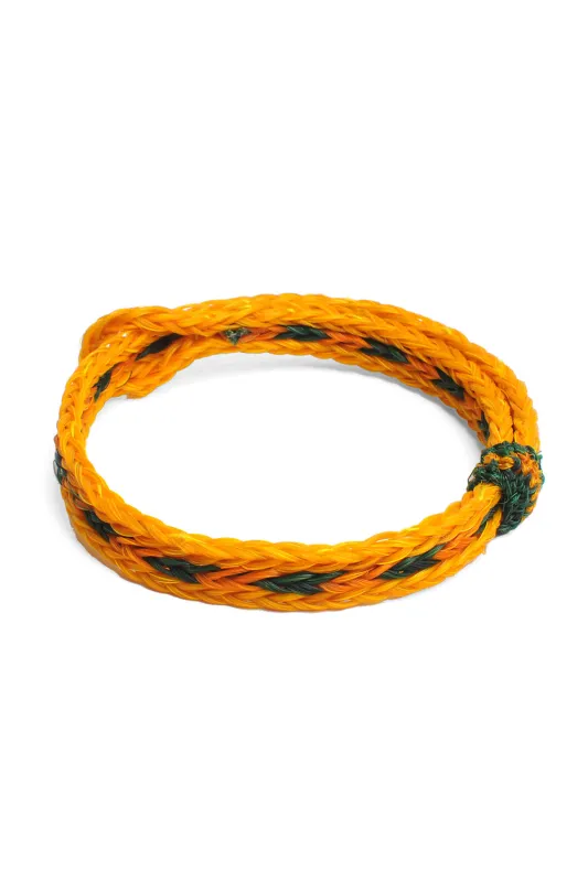 Braided Horsehair Bracelet - #40 ORG/FOREST/YLW sold by Chamula