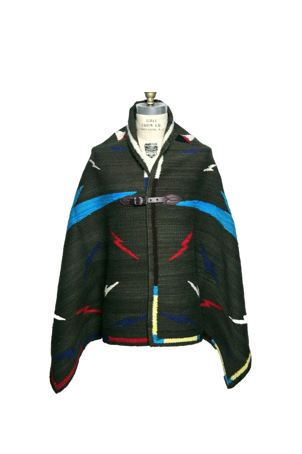 Merino Wool Blanket Poncho - Thunderbird sold by Chamula