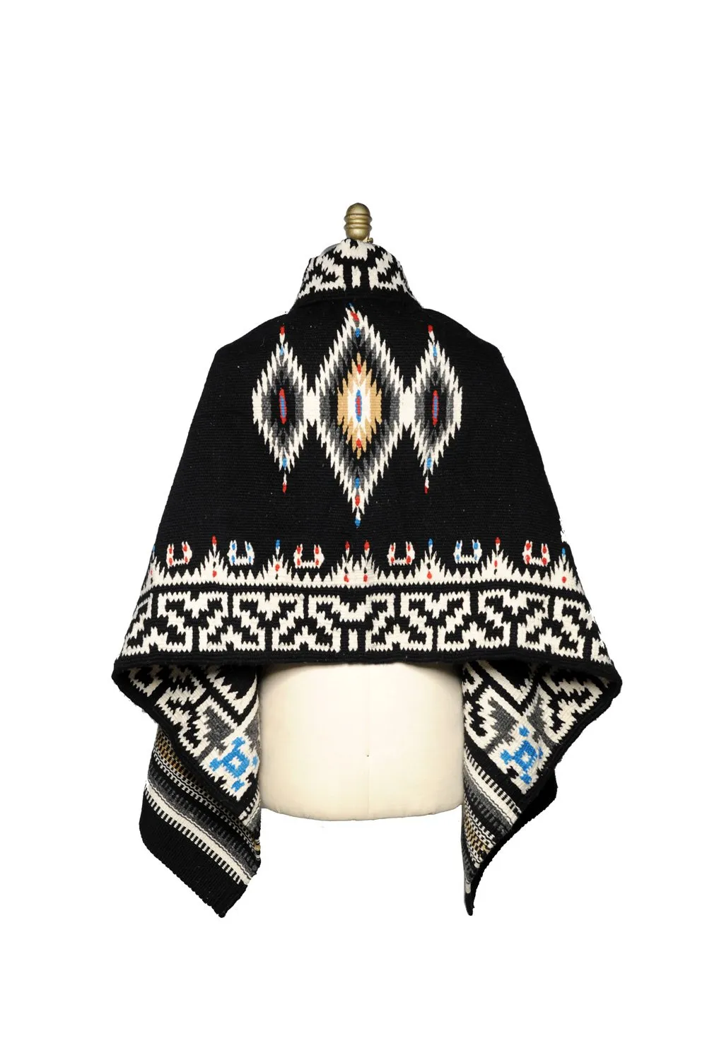 Merino Wool Blanket Poncho - Butterfly sold by Chamula product image thumbnail 2