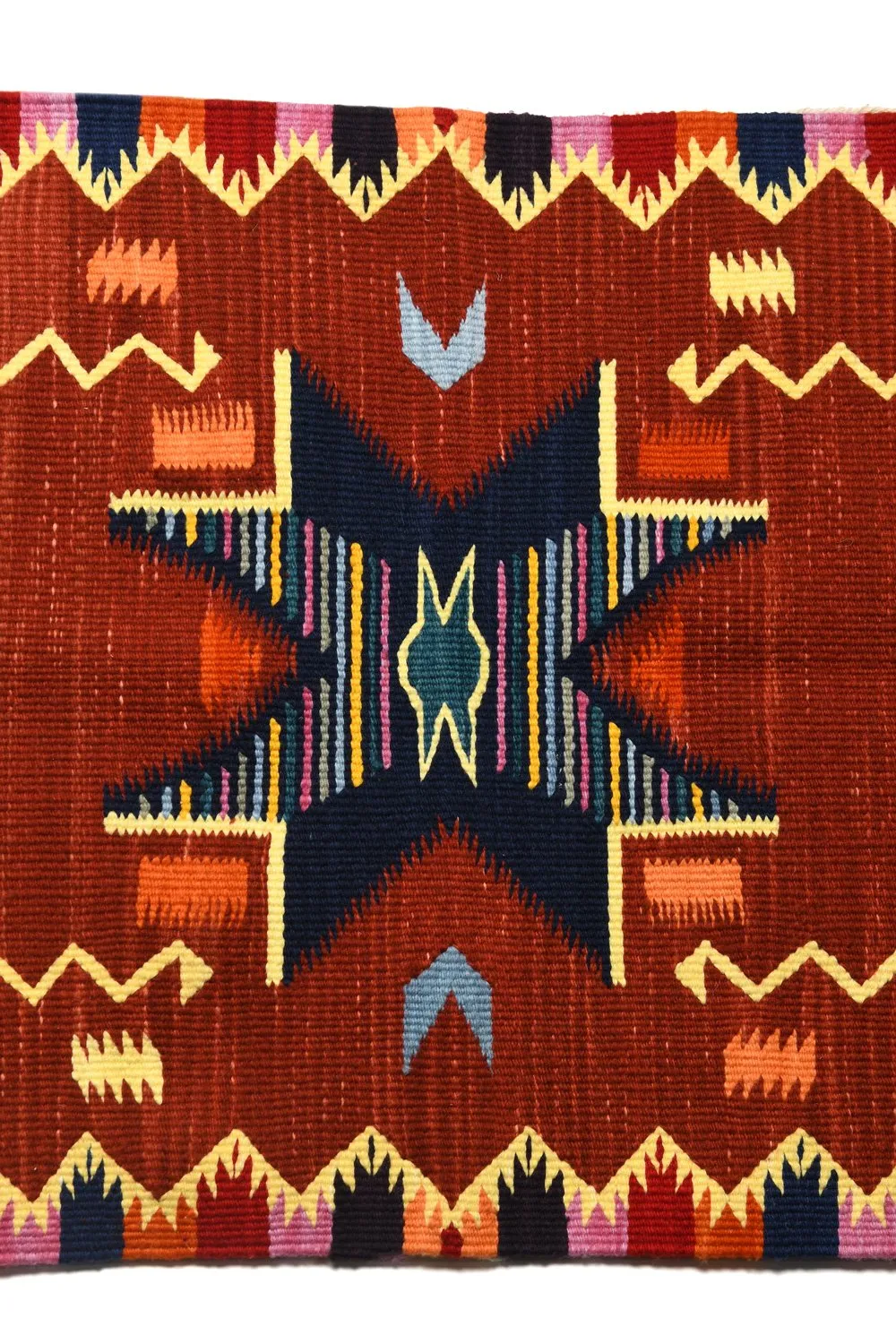 Merino Wool Blanket Poncho, Antique Star - Royal sold by Chamula product image thumbnail 4