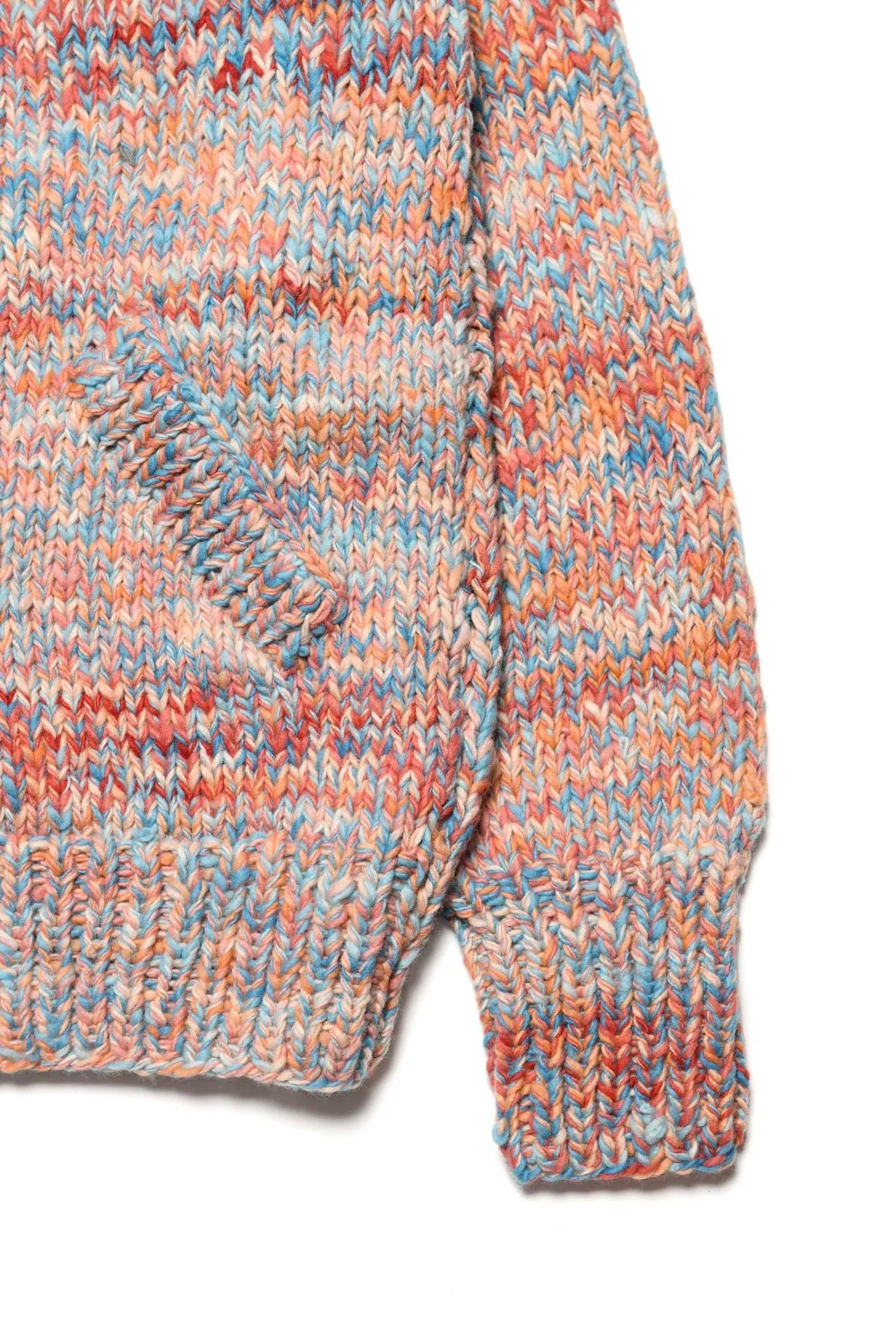 Mix Heather Zipper Cardigan - Heather Med Turq Mix sold by Chamula product image thumbnail 4