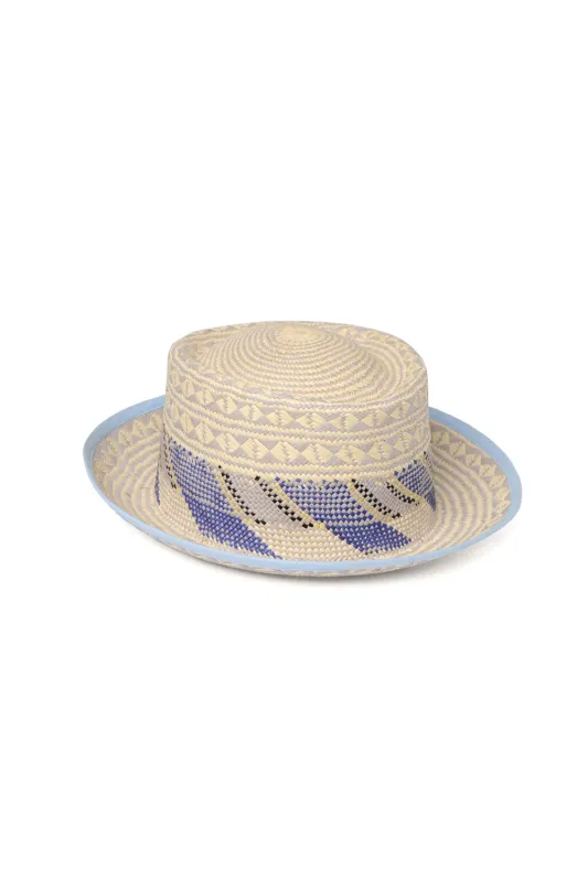 Sombrero Multi - Lt. Blue Multi made by Chamula