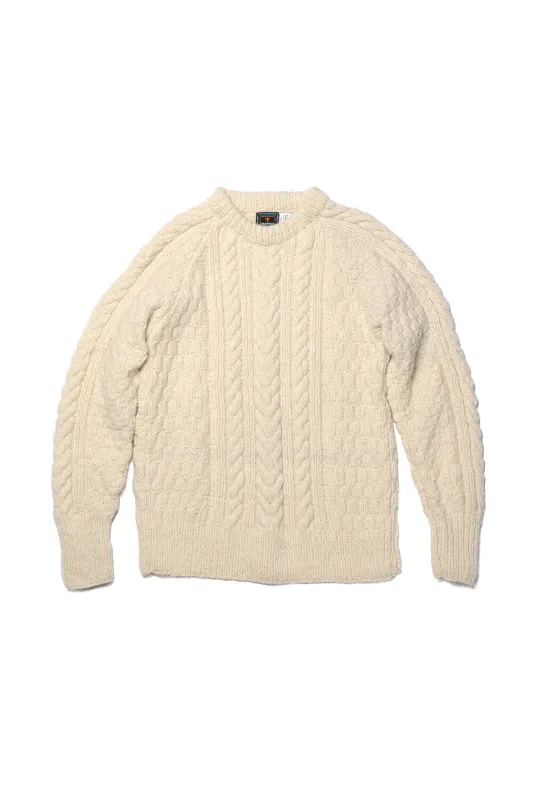 Fisherman Pullover - Ivory sold by Chamula