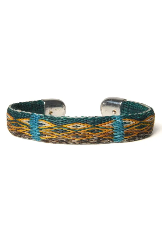 Bendable Horsehair Bracelet - GRN X NAT/ FRS sold by Chamula