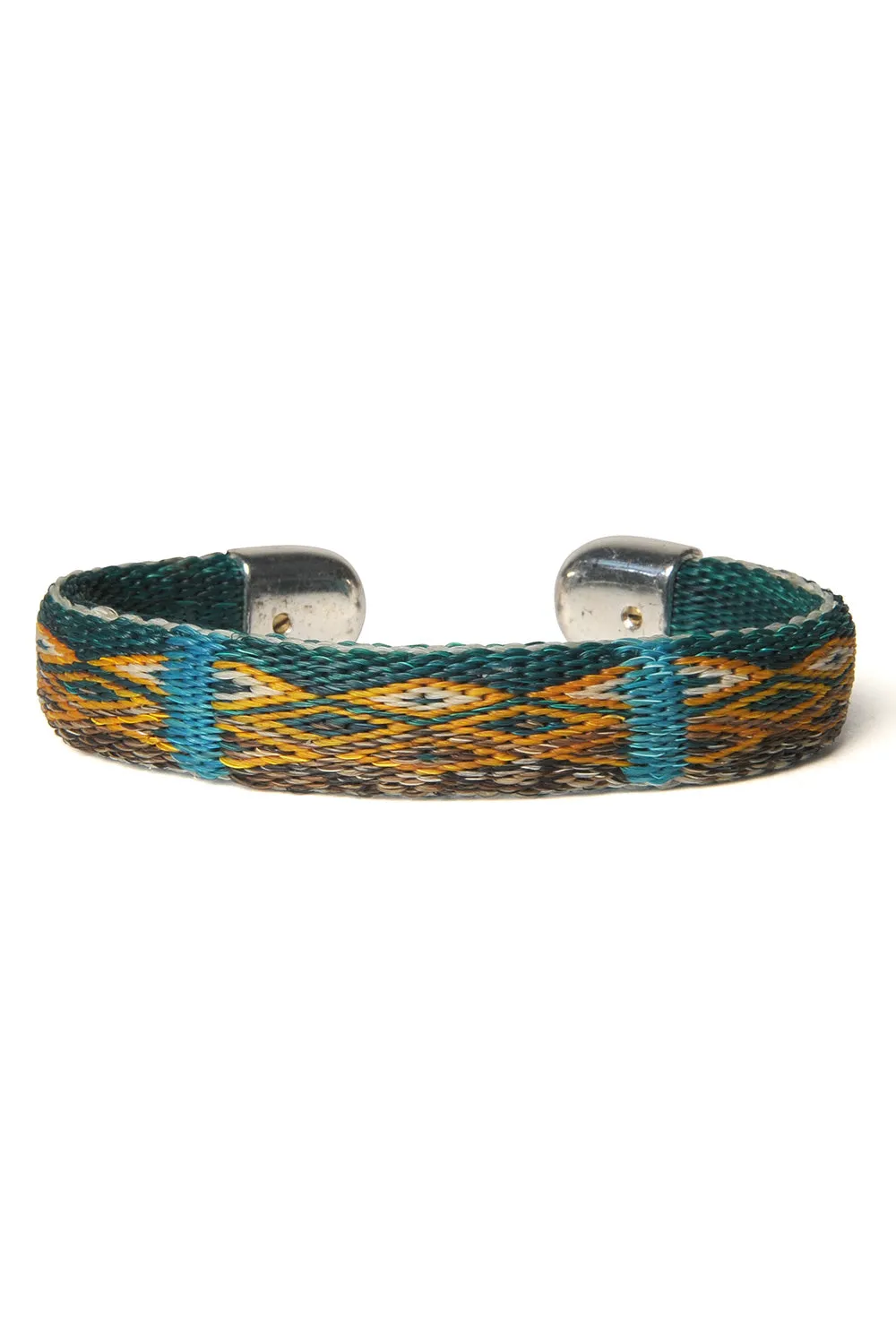 Bendable Horsehair Bracelet - GRN X NAT/ FRS sold by Chamula
