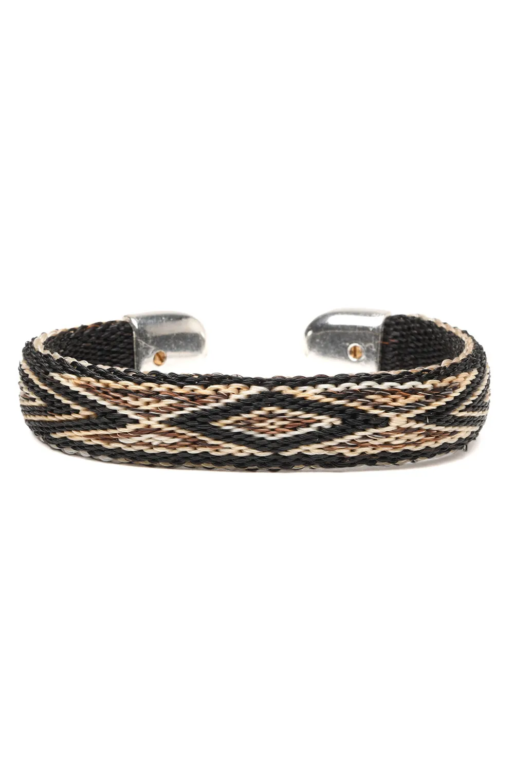 Bendable Horsehair Bracelet - BLK/ WHT X NAT sold by Chamula