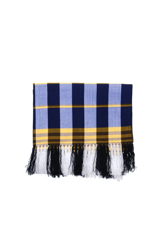 Design L Scarf - Navy [Wide] sold by Chamula