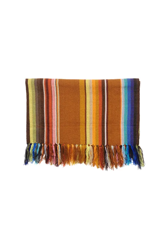 Serape Scarf - Golden Brown [Wide] sold by Chamula