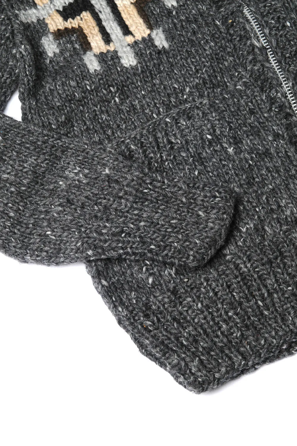 Chimayo Set-in Zipper Cardigan - Ox Grey sold by Chamula product image thumbnail 4