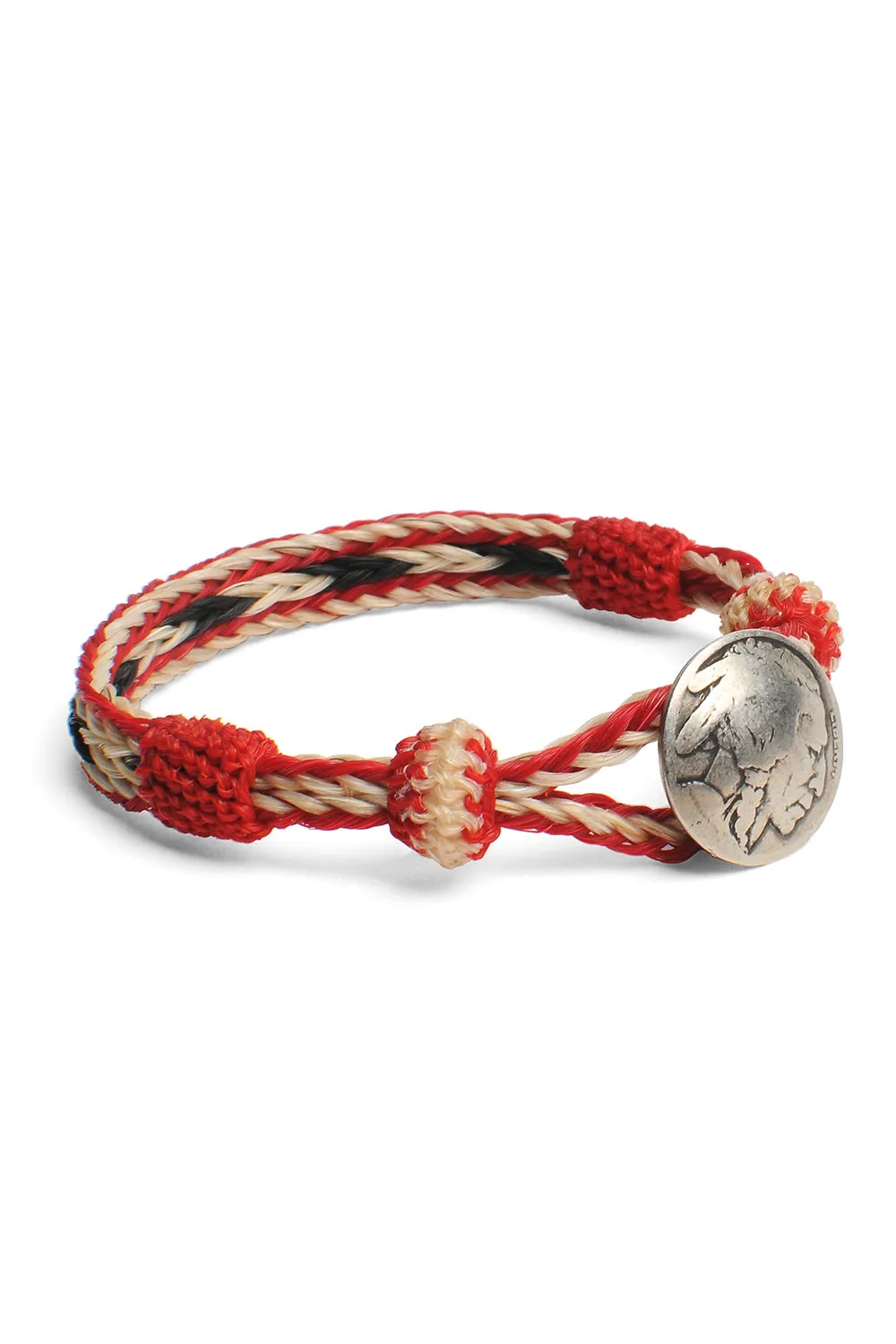 Concho Bracelet - #20 RED X WHT/BLK sold by Chamula