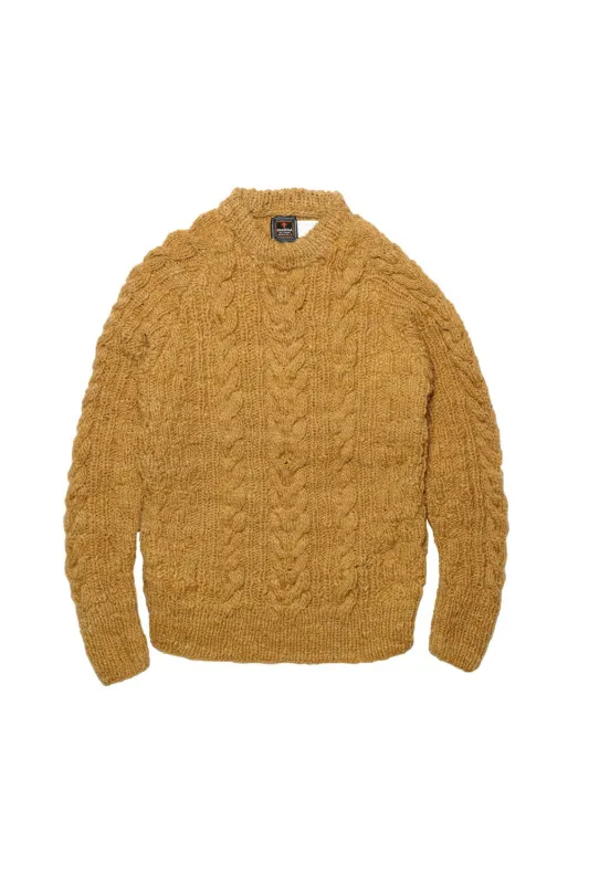 Fisherman Pullover - Dk. Gold sold by Chamula