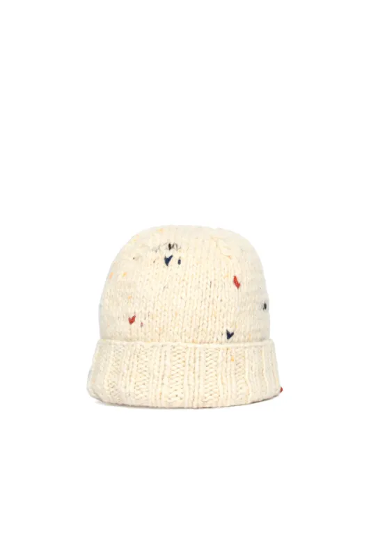 Short Double Cuff Cap Nap - Ivory made by Chamula