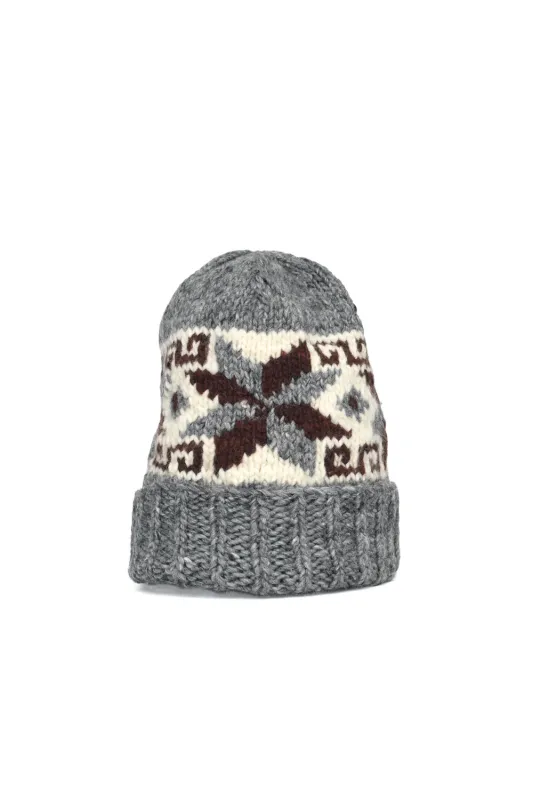 Double Cuff Cap Windmill - Lt. Grey made by Chamula