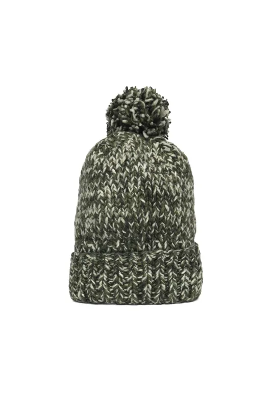 Double Cuff Cap Mix Heather - Olive Mix made by Chamula