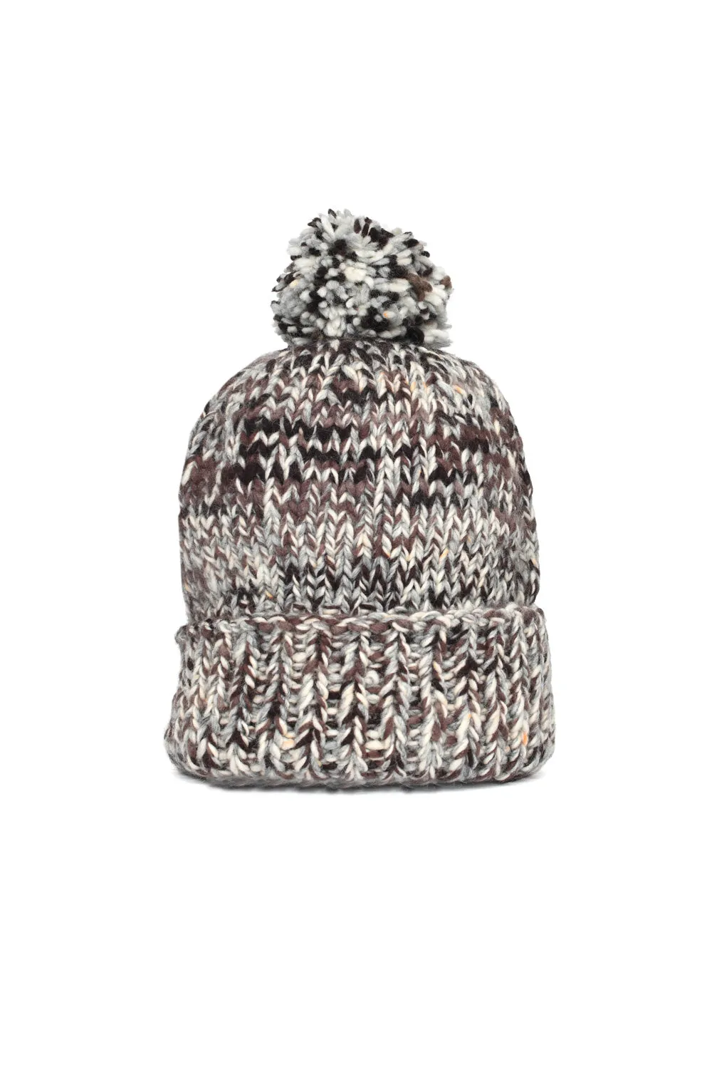 Double Cuff Cap Mix Heather - Grey Mix sold by Chamula