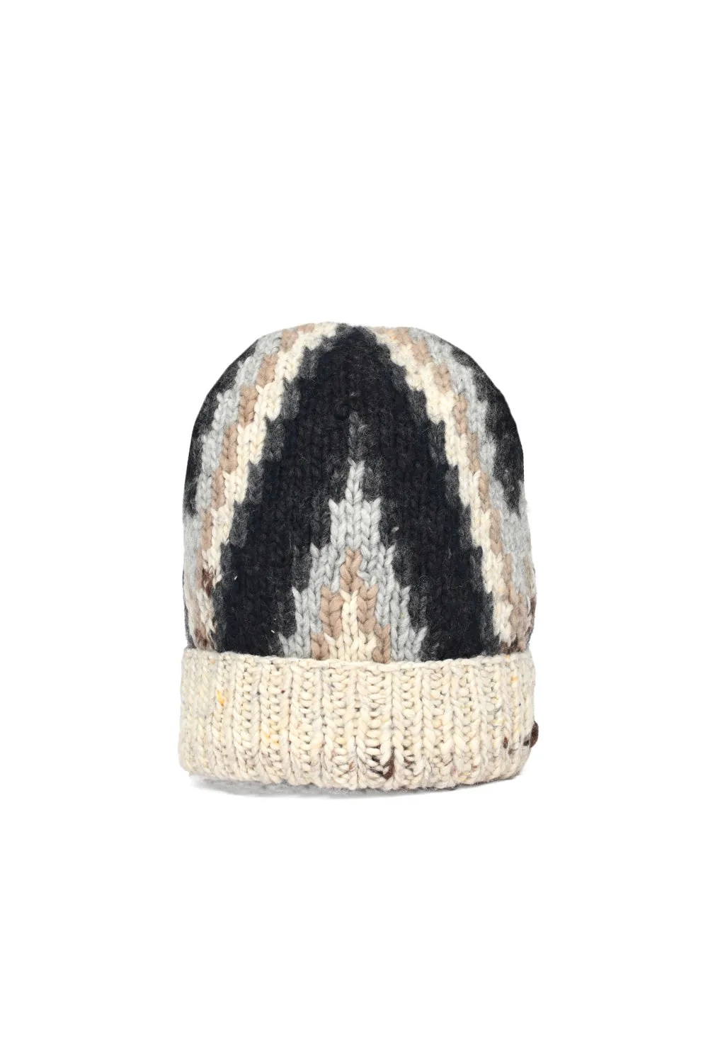 Double Cuff Cap Design C - Natural sold by Chamula