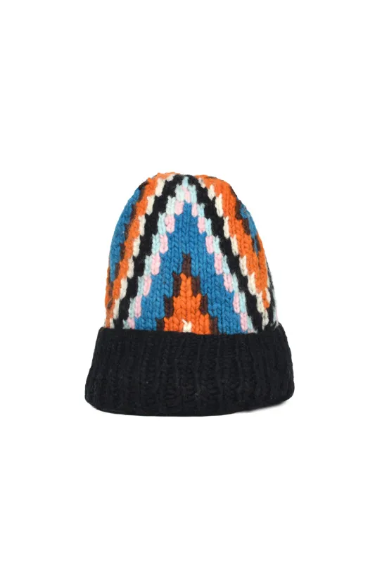 Double Cuff Cap Design C - Black made by Chamula