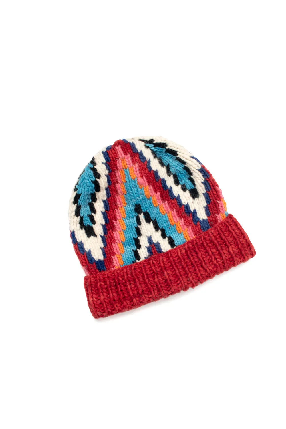 Double Cuff Cap Design C - Red sold by Chamula product image thumbnail 2