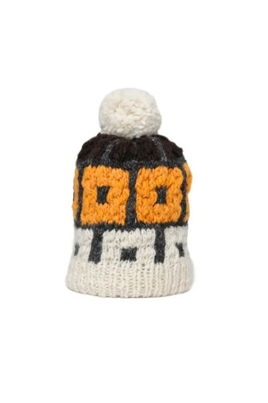 Double Layer Cap. Squares - Ivory Multi made by Chamula