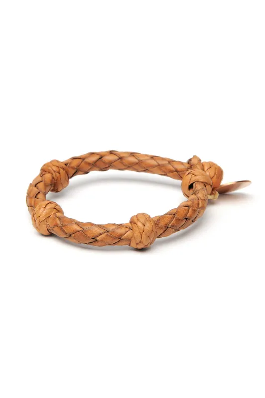 Round Leather Bracelet  - Tan 1 sold by Chamula