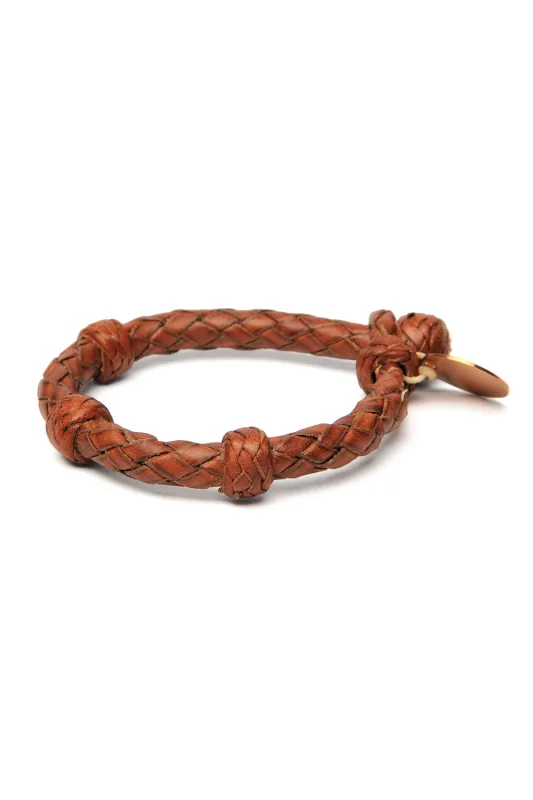 Round Leather Bracelet  - Tan 2 sold by Chamula