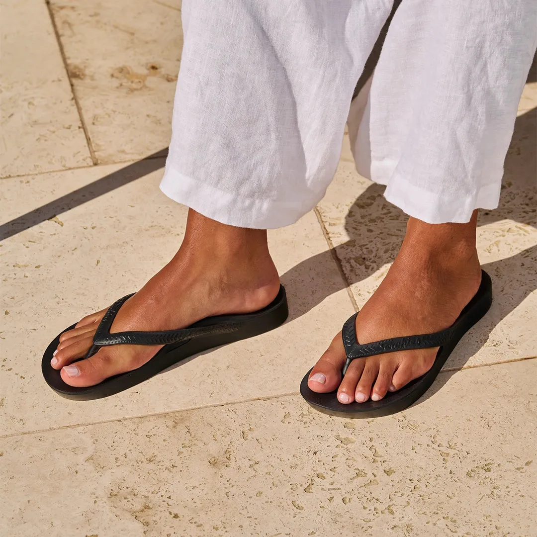 Arch Support Thongs - Classic - Black sold by Archies Footwear product image thumbnail 2