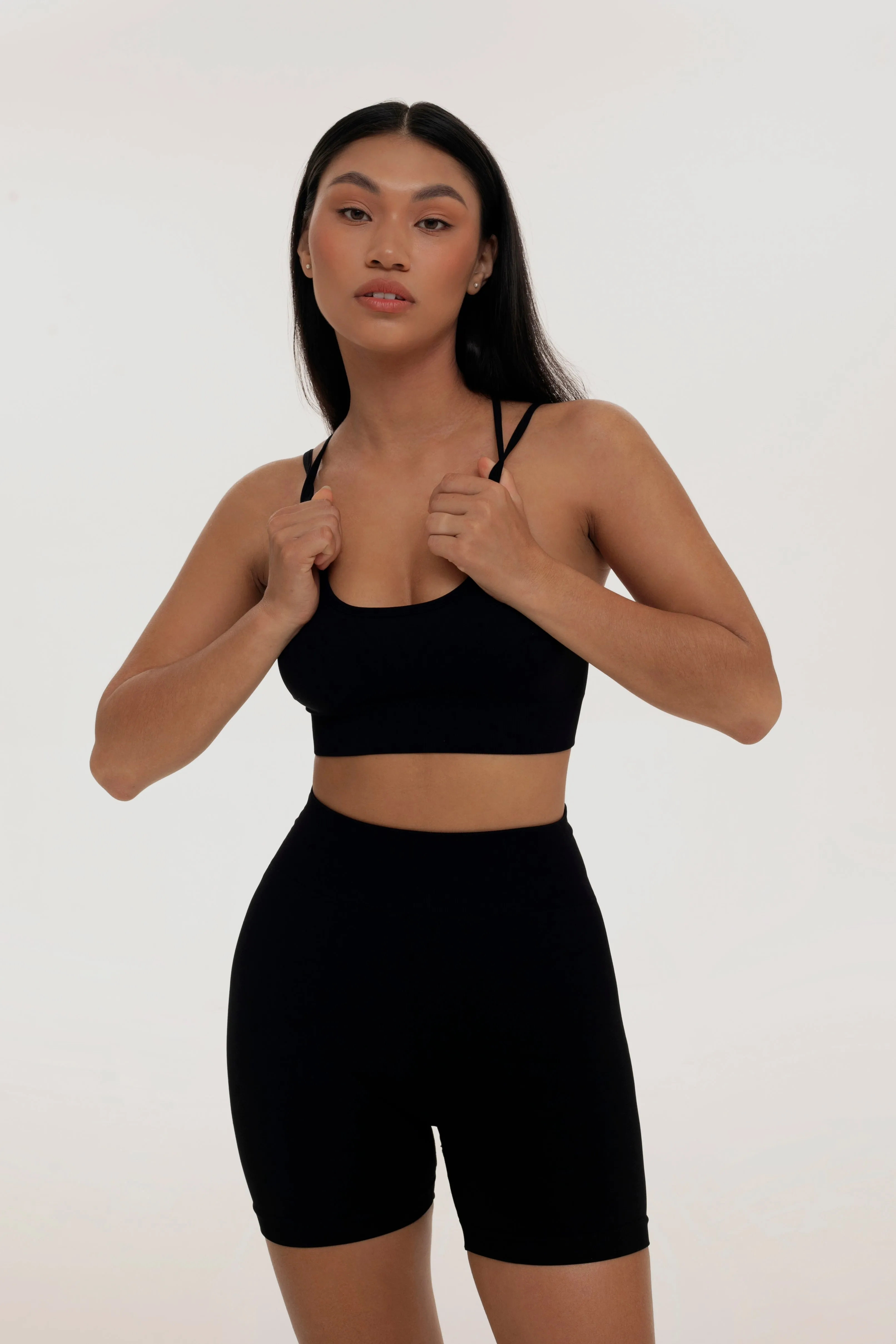 Coal cross back top sold by Foxy Activewear