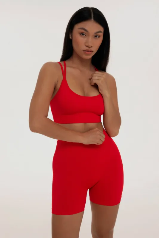 Scarlet cross back top sold by Foxy Activewear
