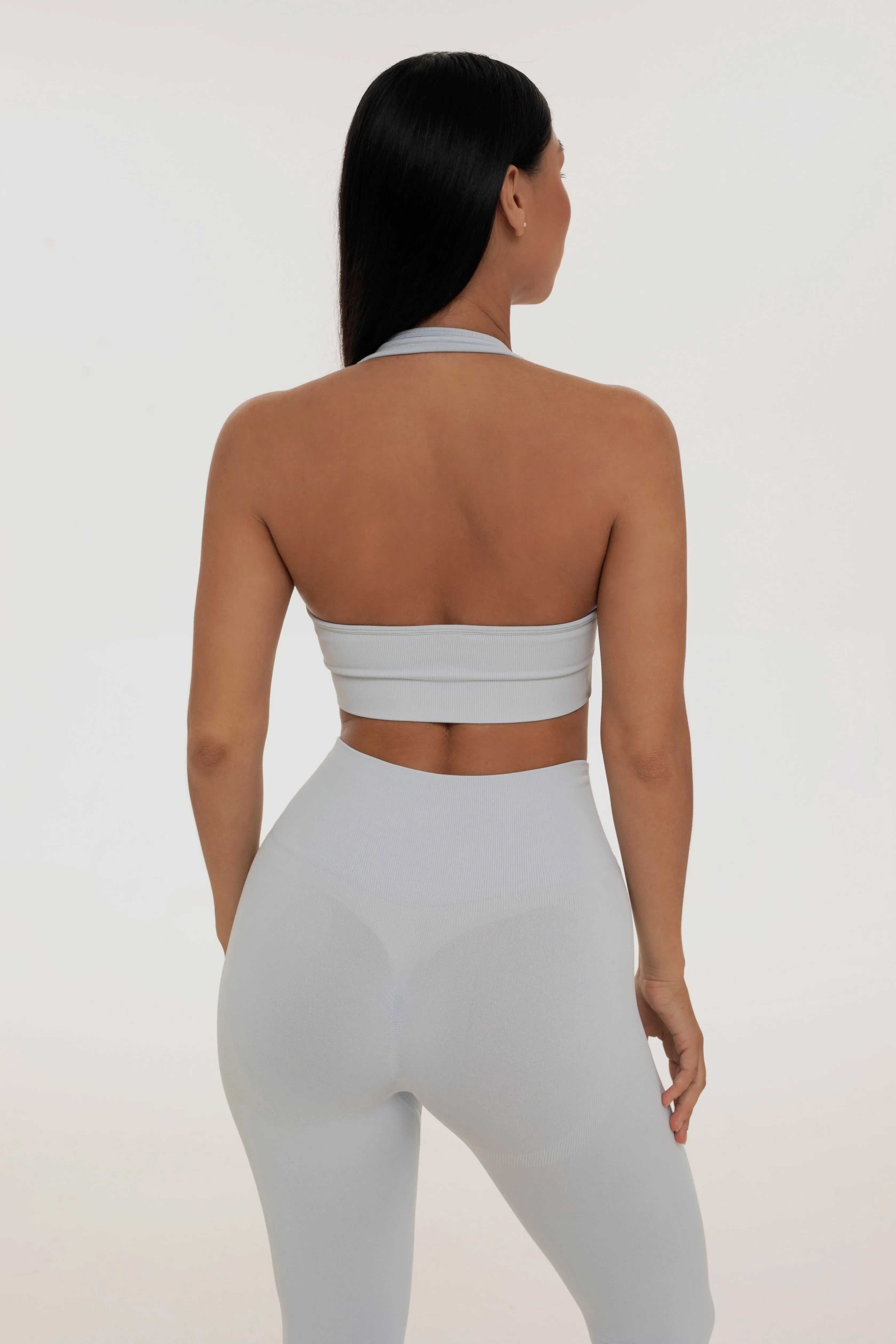 Grayish halter neck top sold by Foxy Activewear product image thumbnail 2