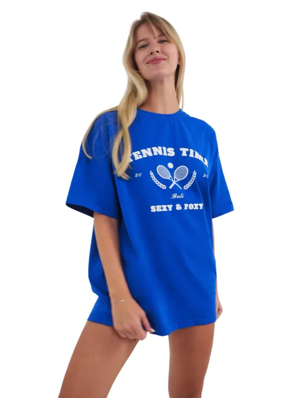 Blue T-SHIRT sold by Foxy Activewear