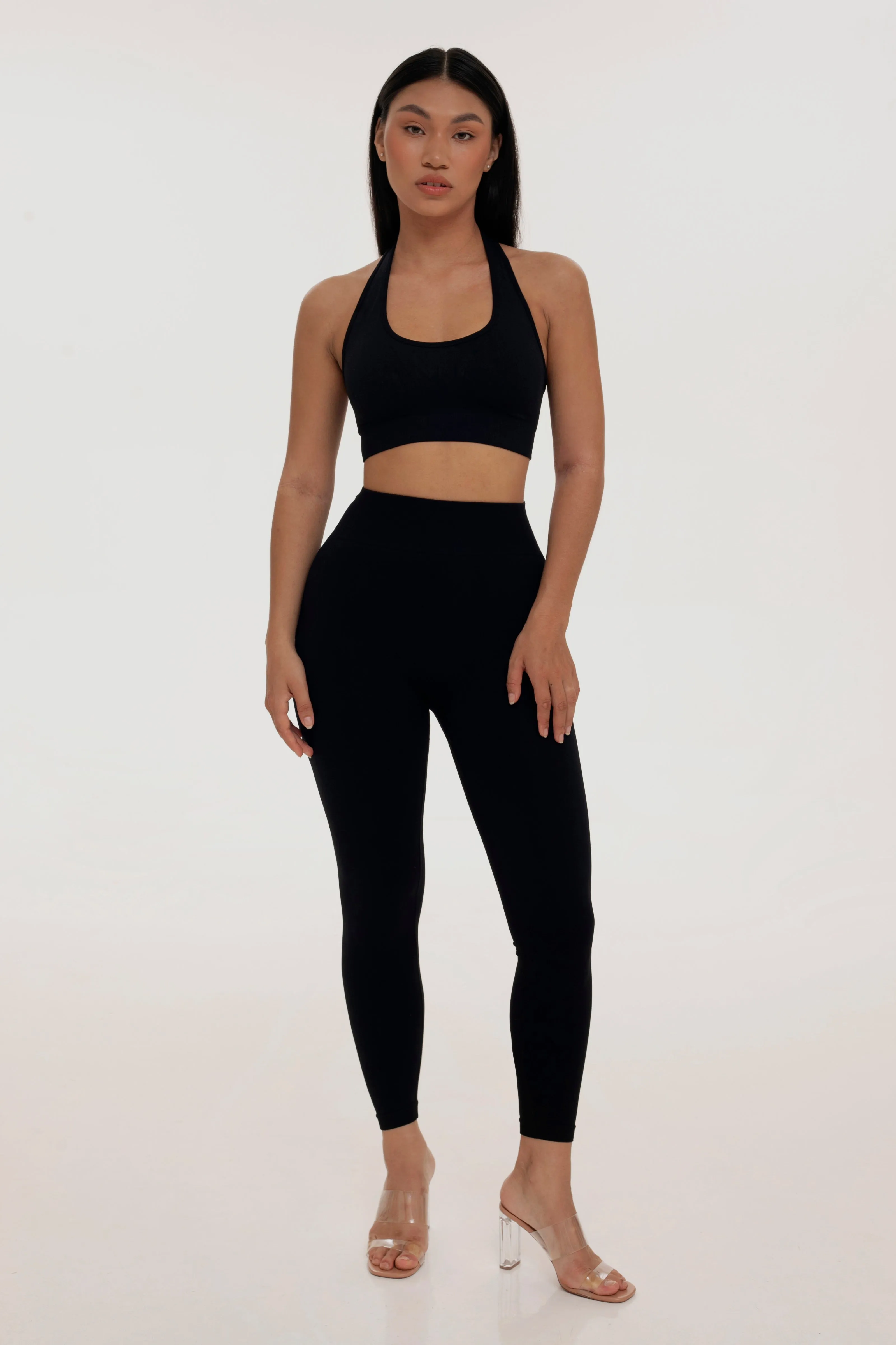 Coal halter neck top sold by Foxy Activewear product image thumbnail 3