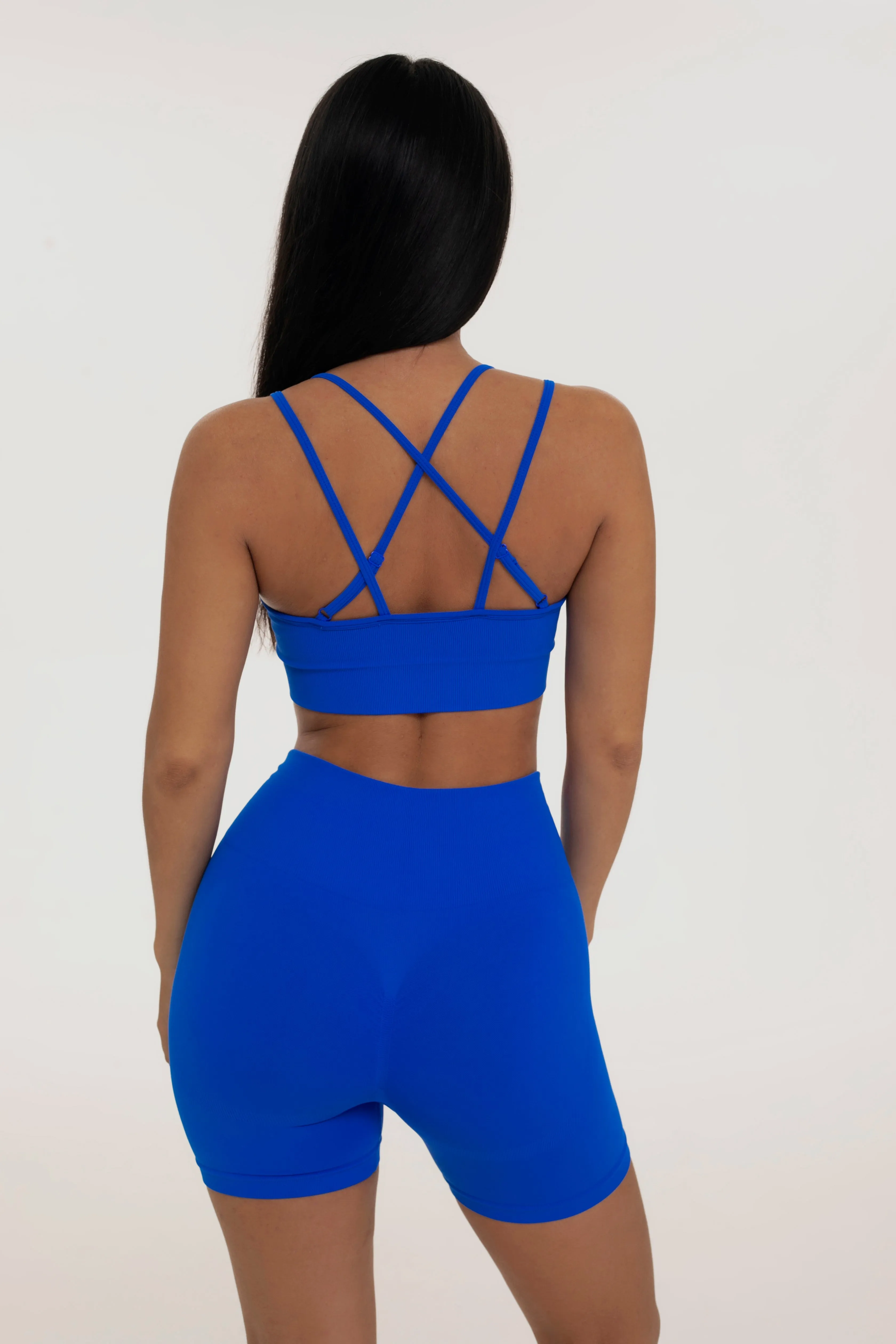 Azure cross back top sold by Foxy Activewear product image thumbnail 2