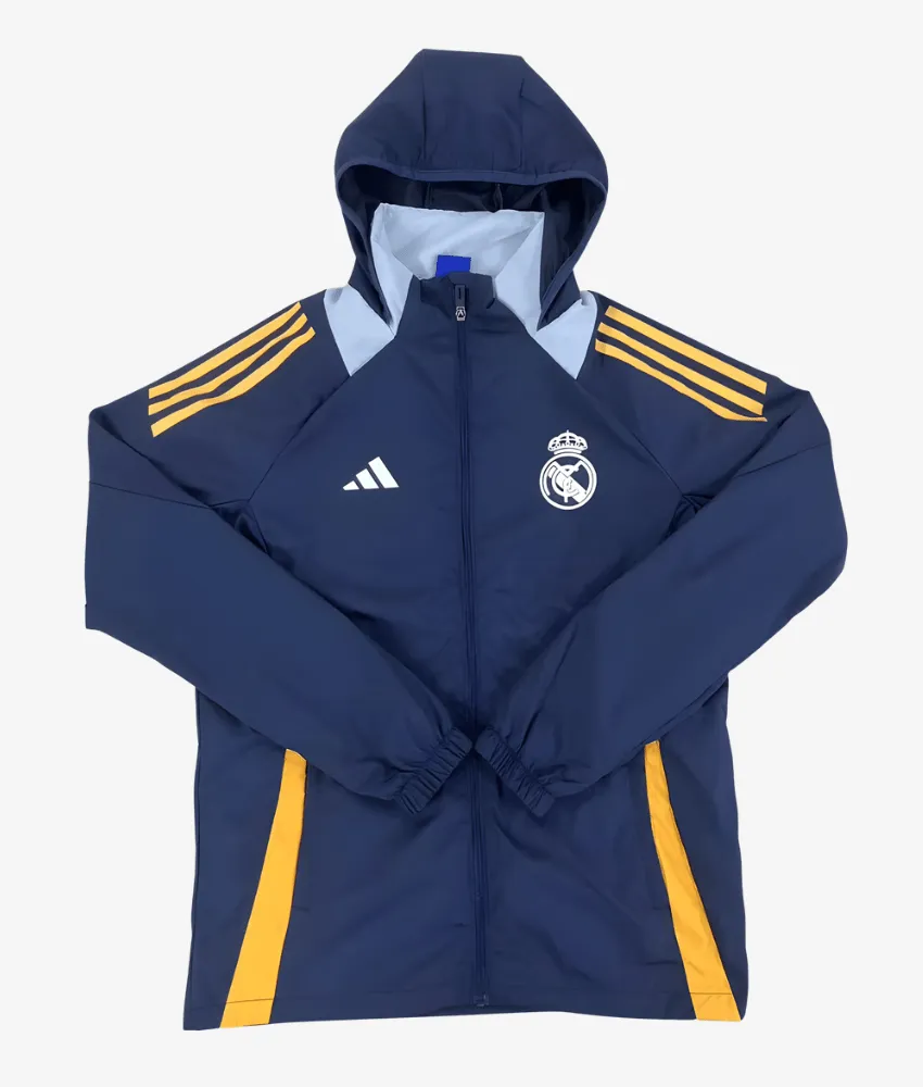 REAL MADRID 2025/26 HOODED WINDBREAKER sold by False9Fits