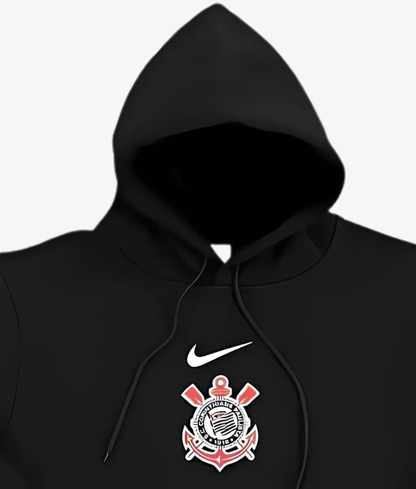 CORINTHIANS 2025/26 BLACK HOODIE sold by False9Fits product image thumbnail 2