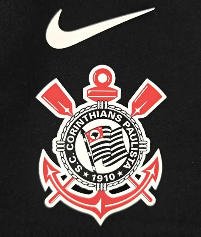 CORINTHIANS 2025/26 BLACK HOODIE sold by False9Fits product image thumbnail 3