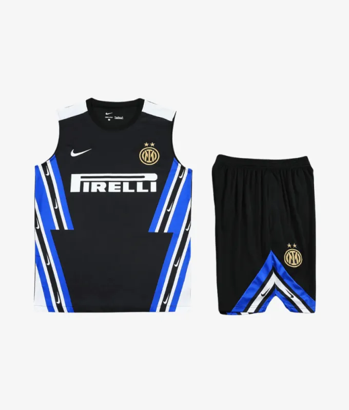 INTER MILAN 2025/26 BLACK 'OLD-SCHOOL' VEST SET sold by False9Fits