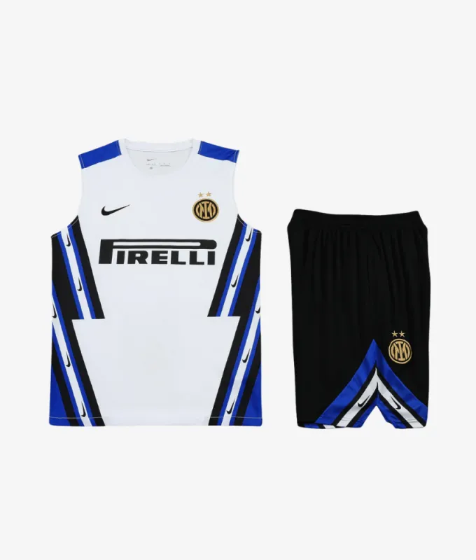 INTER MILAN 2025/26 WHITE 'OLD-SCHOOL' VEST SET sold by False9Fits