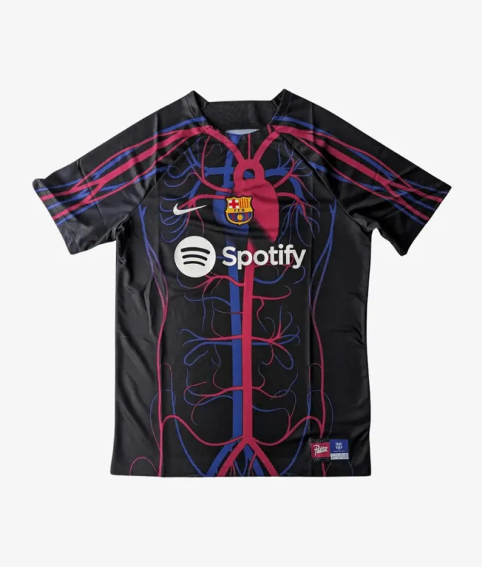 BARCELONA X PATTA 2023/24 'CULERS DEL MON' TRAINING SHIRT made by False9Fits