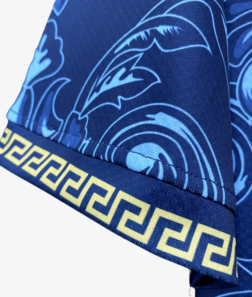 ITALY X VERSACE 2022 CONCEPT (BLUE) HOME SHIRT sold by False9Fits product image thumbnail 3