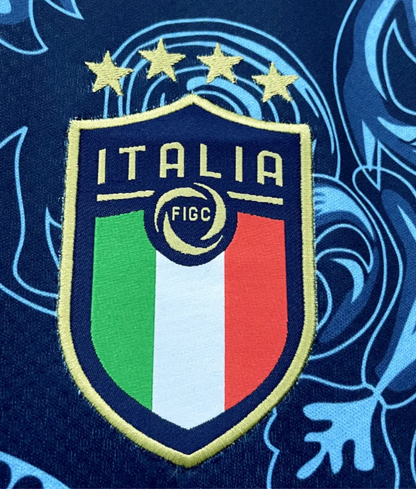 ITALY X VERSACE 2022 CONCEPT (BLUE) HOME SHIRT sold by False9Fits product image thumbnail 2