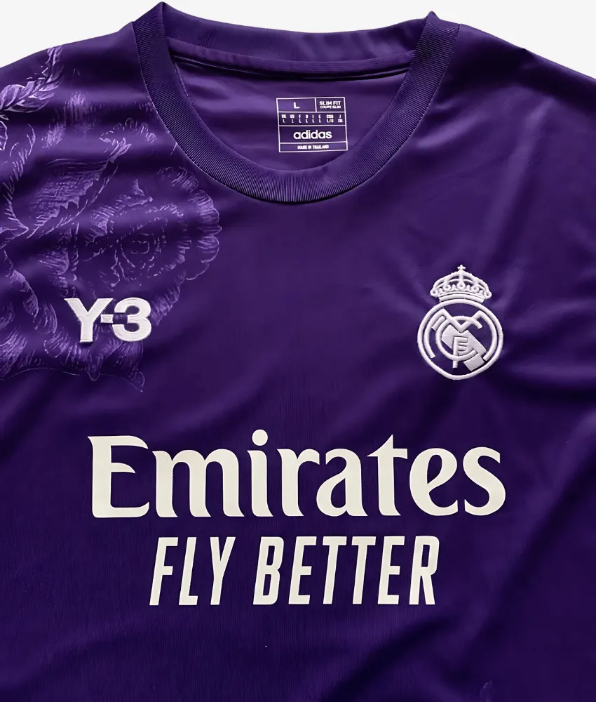 REAL MADRID X Y-3 2023/24 COLLAB (PURPLE) SHIRT sold by False9Fits product image thumbnail 2