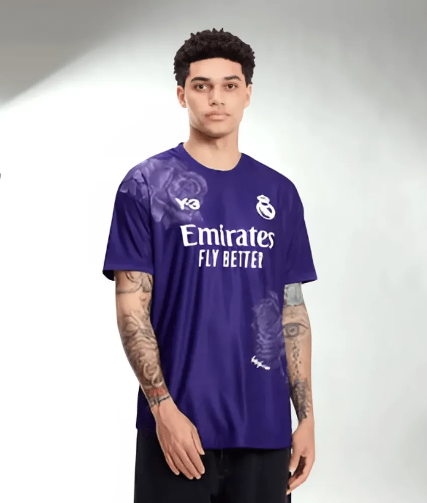 REAL MADRID X Y-3 2023/24 COLLAB (PURPLE) SHIRT sold by False9Fits product image thumbnail 5