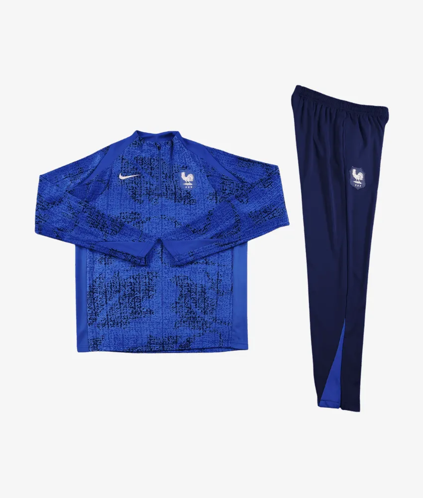 FRANCE 2026 ROYAL BLUE 1/4 ZIP TRACKSUIT sold by False9Fits product image thumbnail 2