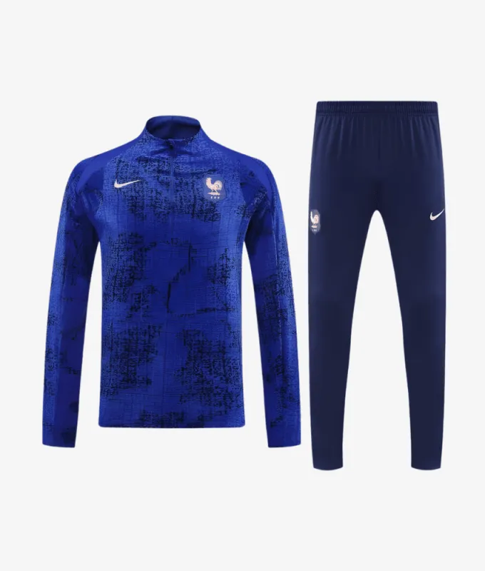 FRANCE 2026 ROYAL BLUE 1/4 ZIP TRACKSUIT made by False9Fits