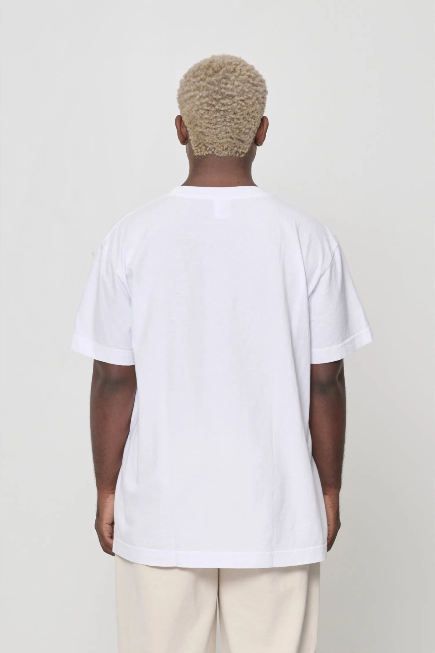 White Short Sleeve Trash Tee sold by Everybody.World product image thumbnail 4
