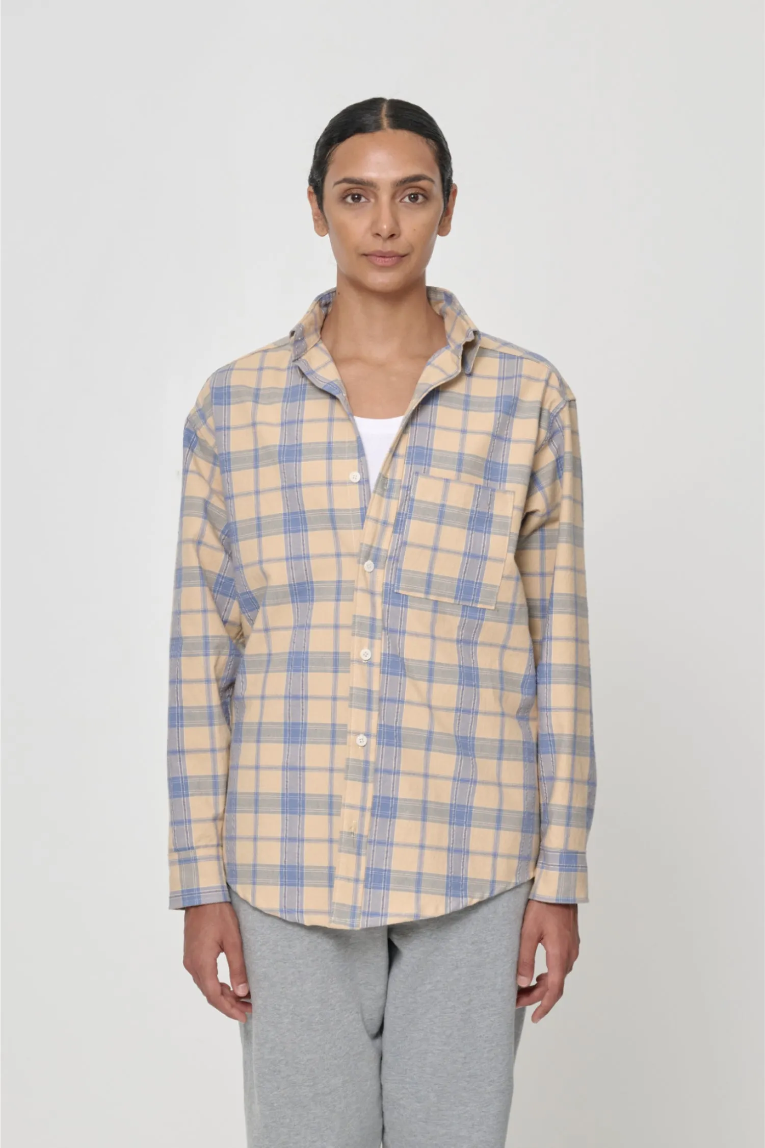 Plaid Button-Up Shirt sold by Everybody.World product image thumbnail 2