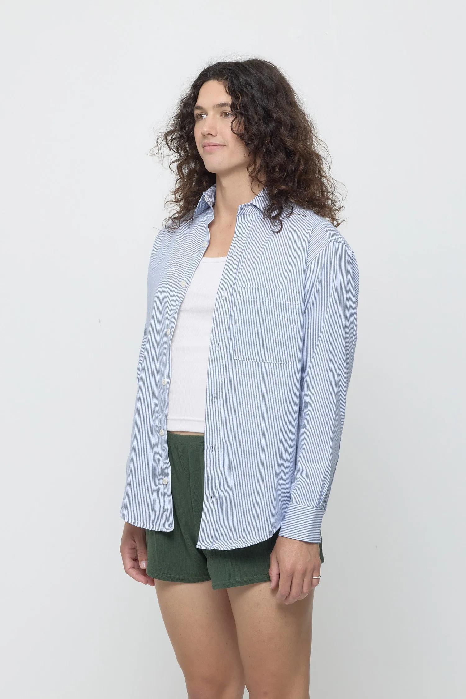 Stripe Poplin Button-Up Shirt sold by Everybody.World product image thumbnail 4