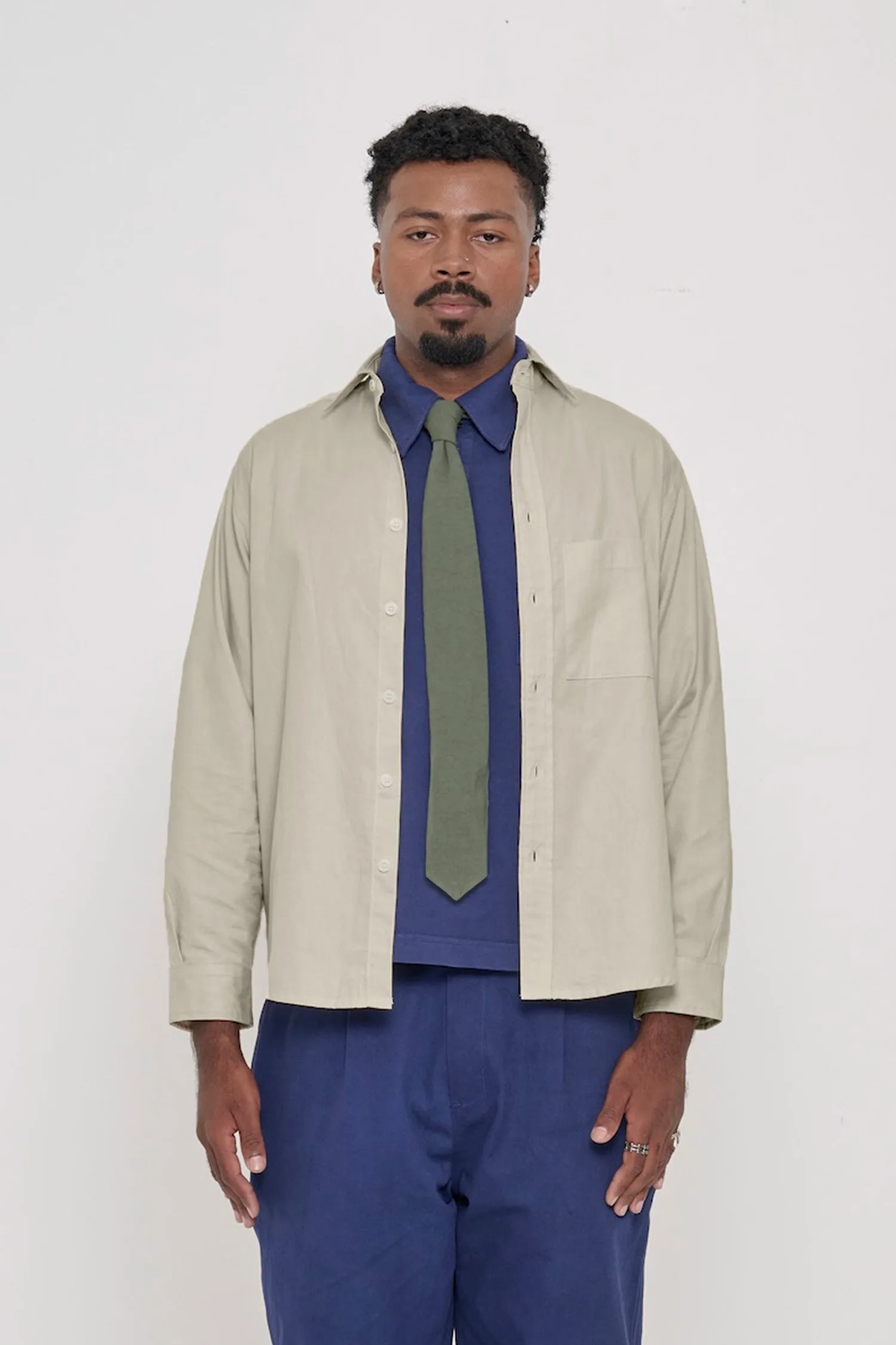 Peach Fuzz Twill Button-Up Shirt sold by Everybody.World product image thumbnail 2