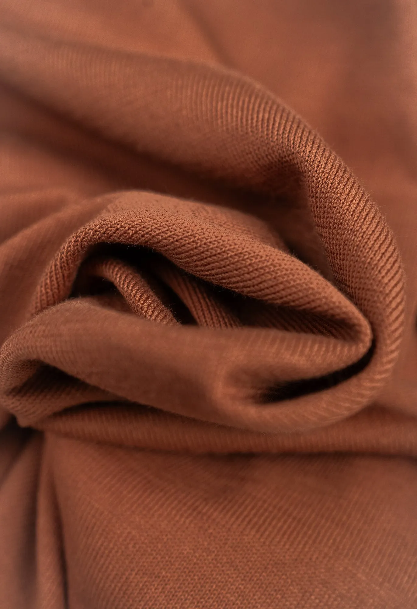 Men's Cotton Knitted Crew Neck T-Shirt Terracotta sold by Blackhorse Lane Ateliers product image thumbnail 3